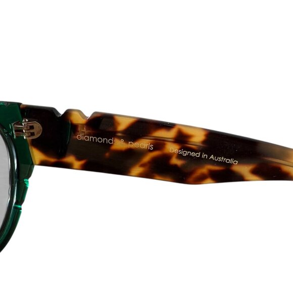 Pared Eyewear x‎ Anthropologie Diamonds Pearls Oval Sunglasses Green Tortoise main image 7